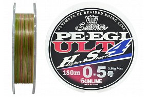 Плетёный шнур Sunline PE EGI ULT HS4 #0.5/3.9kg 180m Multi Color
