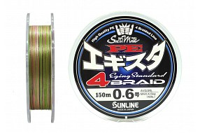 Плетёный шнур Sunline PE EGISTA x4 #0.6/4.5kg 150m Multi Color