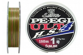 Плетёный шнур Sunline PE EGI ULT HS4 #1.0/7.7kg 180m Multi Color