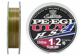 Плетёный шнур Sunline PE EGI ULT HS4 #1.2/9.2kg 180m Multi Color