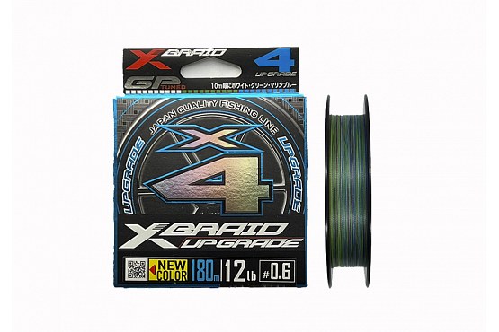 Плетёный шнур YGK X-Braid Upgrade X4 3 colored #0.6/12lb 180m - купить в интернет-магазине, каталог и цены с доставкой по России