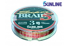 Плетенный шнур Sunline BRAID 5 150m #3.0/17kg