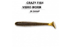 Виброхвост Crazy Fish VIBRO WORM 3.4