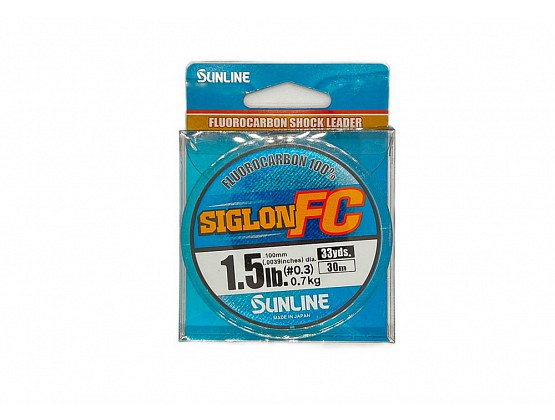 Флюорокарбон Sunline SIGLON FC 0.100mm 0.7kg/1.5lb 30m Clear - купить в интернет-магазине, каталог и цены с доставкой по России