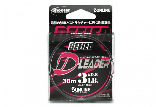 Флюорокарбон Sunline Shooter Defier D-Leader 0.148mm 1.5kg/3lb 30m