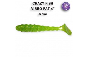 Виброхвост Crazy Fish VIBRO FAT 4