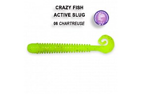 Мягкая приманка Crazy Fish ACTIVE SLUG 2-7.1-6-1